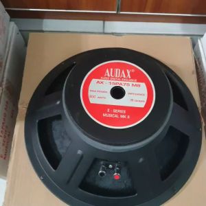 SPEAKER WOOFER AUDAX AX 15 PA 75 FULL RANGE 15in 15 inch 600 WATT 15PA75 AX 15PA75 M8 ORIGINAL AUDAX INDONESIA