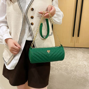 IELGY ผู้หญิงสไตล์เกาหลีที่เรียบง่ายและการออกแบบเฉพาะเฉียงข้ามถุงกระบอก