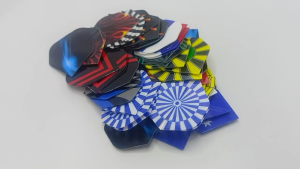 48Pcs Dart Flights Types Feather Leaves Wings Popular Pattern Darts Tail Flights Wing Dart Accessories