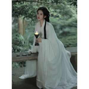Thanh Lịch Hán Phục Nữ Tay Rộng Bồng Bềnh Thướt Tha Cổ Tích Váy Phong Cách Nhà Jin Xuân/hè Mới Xuất Hiện Từ Thời Kỳ Wei Jin