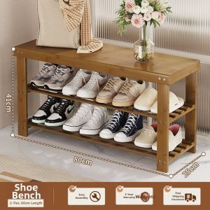 XUNHUAI | Multipurpose Entryway Shoe Cabinet Shoe Rack Bench with Drying Shelf