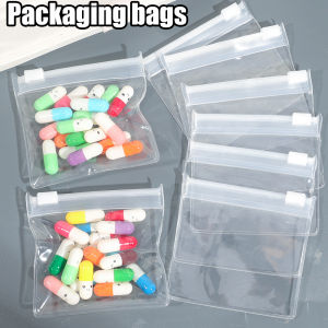 5-30PCS EVA Pill Repackaging Bag Pill Zipper Bag Self-sealing Leak-proof Pill Bag Transparent Portable Home Travel Medicine Storage Box