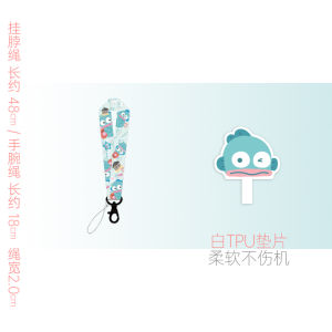 Long Cute Fish Phone Strap Anti-Loss Clip Lanyard Half Mermaid Wrist Rope Short Neck Rope Durable Nylon Weaving Material