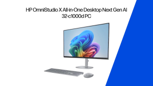 HP OmniStudio X 32" 32-c1000d All-in-One Desktop PC Silver  Core i7 Ultra  47 NPU TOPS  Intel Arc GPU  32GB RAM & 1TB SSD