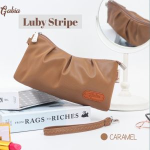LUBY STRIPE POUCH / DOMPET MULTIFUNGSI SERBAGUNA / DOMPET HP / DOMPET BUKU TABUNGAN / DOMPET UANG