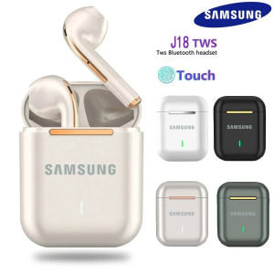 ♥100% ผลิตภัณฑ์ดั้งเดิม + Gratis Ongkir♥True Wireless สเตอริโอหูฟังบลูทูธ TWS J18ของแท้หูฟังชุดหูฟังอินเอียร์หูฟังไร้สายตูมสำหรับโทรศัพท์มือถือ