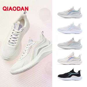 รองเท้าวิ่งสตรี Qiaodan ด้านล่างที่อ่อนนุ่มระบายอากาศที่สะดวกสบายน้ำหนักเบารองเท้ากีฬา XM46210219