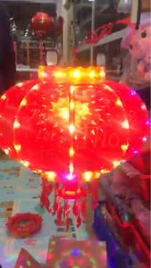 Đèn lồng trang trí Phúc Lộc Thọ 2024 có Led