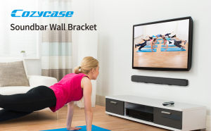 Cozycase Universal Sound Bar Mounts Mounting Bracket for Xiaomi/Samsung/SonyLG/JBL/Polk Audio/Bose TV Speaker Soundbar Wall Mount