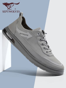 Septwolves Low-Top Canvas Shoes Mens Soft Bottom Casual Thin Model Breathable Summer Autumn Trendy Plain Color Rubber Outsole