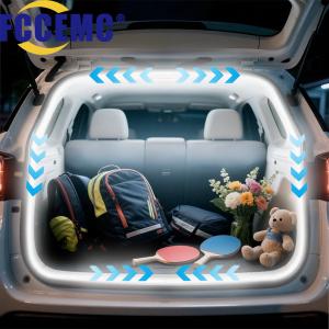 รถ Trunk Ambient Light Strip ไฟ LED อัตโนมัติแบบยืดหยุ่นการติดตั้งแบบไม่ทําลายดัดแปลง Tailgate โคมไฟตกแต่ง
