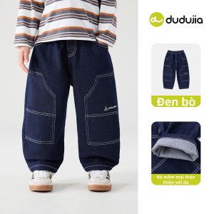 DUDUJIA | Quần Jeans Trẻ Em Chống Phai Màu