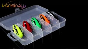 5pcs Set Umpan Katak 4cm/5.6g Soft Frog Fishing Lure Casting Alat Pancing Ikan Mini Soft Lure Double Hooks Top Water Ray Frog Artificial Bait