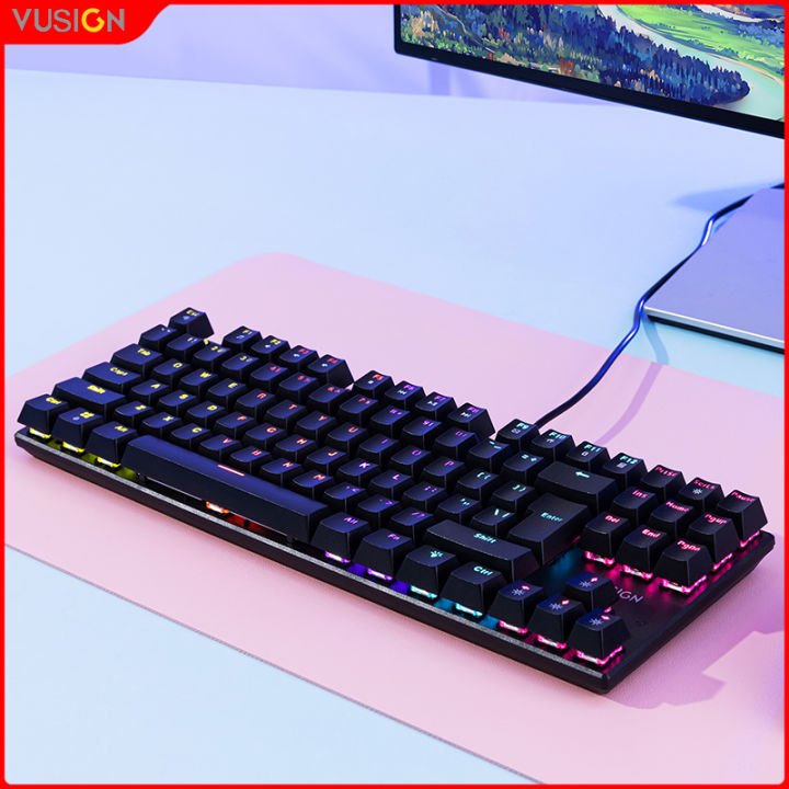 Deli 87 Key Wired Mechanical Keyboard VS788 | Lazada PH