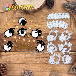 Original Lovely Little Jumping Sheeps Metal Cutting Dies Scrapbooking Decorative Embossing