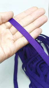 Tali Jaket Hoodie Lanyard Lebar 1 cm Warna Ungu Terong Harga Per Rol isi 23 Meter