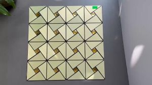 Tấm dán tường mosaic G7INOX06 hoa văn độc đáo hiệu ứng đẹp mắt độ bền cao hàng sẵn kho giá rẻ chịu nhiệt tốt trang trí ban công khu tiểu cảnh khu nghỉ dưỡng hotel phòng khách phòng tắm