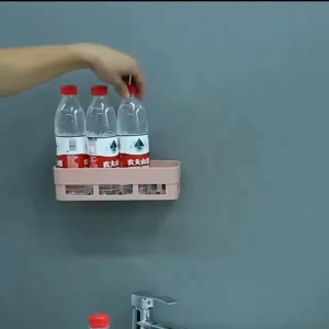 Loại 1 - Kệ Nhựa Dán Tường Siêu Dính Size Lớn 28x15cm - Kệ Nhà Tắm Nhà Bếp Đựng Mỹ Phẩm Gia Vị