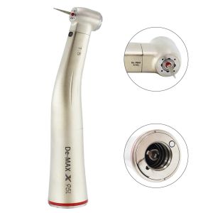 Đầu Mài Nha Khoa DEASIN 1:5 Red Ring Fiber Optic Contra Angle Tốc Độ Thấp Có Nút Nhấn Dùng Cho Micromotor Điện Dụng Cụ Nha Khoa Bằng Kim Loại