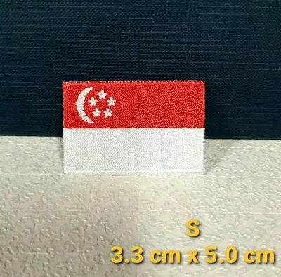 Iron On Patch | Iron On Applique | SG Iron On Patch | Singapore Flag | 新加坡国旗 | National Day