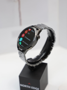 NORTH EDGE AMOLED ECG Smartwatch One-tap Health Glance Blood Glucose Blood Pressure Sleep Monitoring Walking Sports Fitness Tracking IP68 Waterproof ET485 Watch For Men