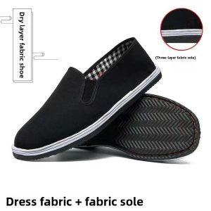 Warm Cotton Shoes for Parents with Fleece Lining and Cowhide Sole
