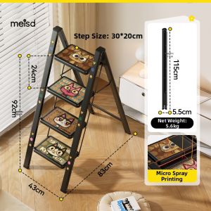 MEISD | Extendable Folding Stepladder Heavy Duty