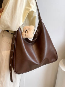 Retro Fashion Large Capacity Underarm Bag Womens New 2025 Spring Summer Commuting Tote Casual Single Shoulder Bag