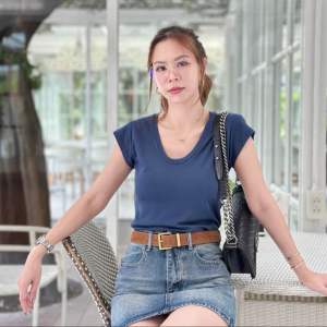 065-066 เสื้อยืดแขนสั้น คอยู