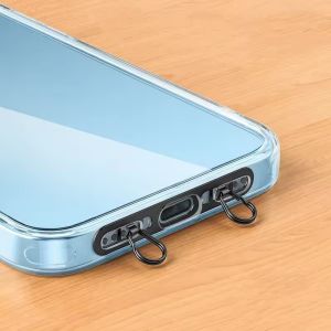ใหม่ Ultra-thin โลหะ Lanyard ปะเก็น Patch สแตนเลสทนทานแขวนสายไฟคลิปโทรศัพท์มือถือความปลอดภัย Connecter อุปกรณ์เสริม