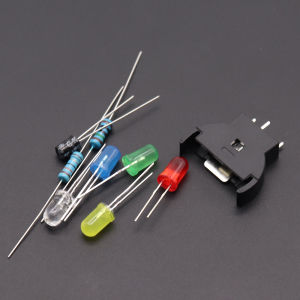 SEGA Dreamcast DC Bộ Điều Khiển Cổng PCB Bộ Đèn LED Nguồn Có Tụ Điện Cầu Chì Giá Đỡ Pin Cho GAMECUBE NGC Phụ Kiện Nâng Cấp Pin