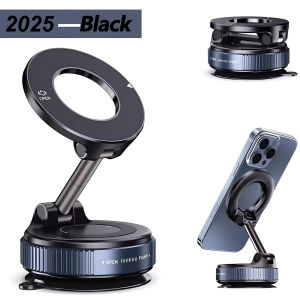 2026 Upgraded Vacuum Magnetic Car Phone Holder 360° Reinforced Ultra Suction Cup Phone Mount For iPhone 13 14 15 16 Cell Phone