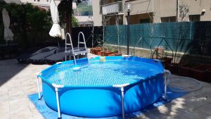 bể bơi khung kim loại tròn 28205 đg kính 244 cm cao 51 cm- quà : phao bịt tai kẹp mũi Bảo Hành 2 năm