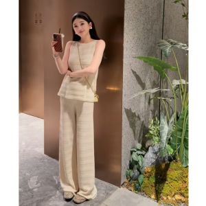YUEZHONGWEI | Korean Trend OOTD Retro Elegant Two-Piece Set