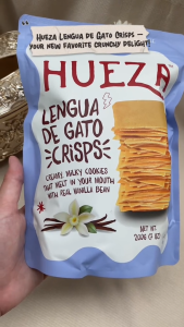 Hueza Lengua de Gato Crisps 200g | Thin Crispy Butter Cookies | Sweet Crunchy Filipino Snack | BEST SELLER | Perfect Gift ideas