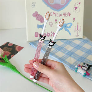 Kids Ultra-Fine Soft-Bristle Toothbrush 3-6-12 Years Old Baby Nipple Training Interdental Brush Good-looking Sanrio Cinnamoroll Babycinnamoroll
