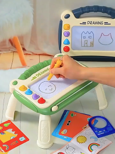 🚀 6-in-1 Magnetic Drawing Board for Kids | Erasable Doodle Pad Early Learning Toys | Reusable Writing Sketch Board Gifts for 3-6 Year Old Boys Girls🎁