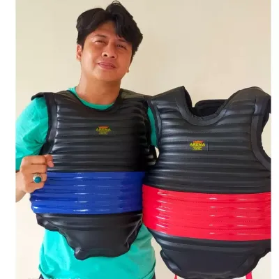 (SEPASANG) VELCRO MVP ARENA BODY PROTECTOR ATURAN BARU BODY PROTECTOR SILAT PELINDUNG PENCAK SILAT