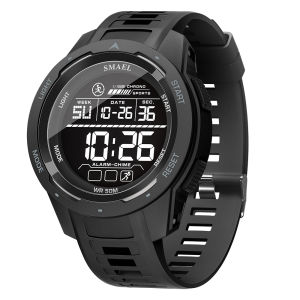 SMAEL 8105 Digital Watches Sports LED Wristwatches Mens 50m Waterproof Watch Digital Light Stopwatch Watch for Men