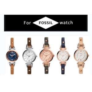8mm Genuine Leather Watch Strap for Fossil ES2830 ES3565 Soft Cowhide Women Small Band Bracelet