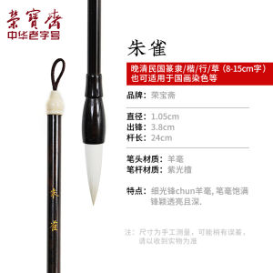 RongBaoZhai Shenhuan Pure Lambswool Fine Light Peak Traditional Lake Brush Calligraphy Painting Adult Advanced Business Tools