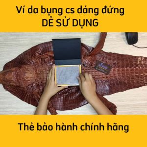 [FREE SHIP] BÓP CÁ SẤU DÁNG ĐỨNG SANG CHẢNH [DA BỤNG HÔNG MỀM DỄ SỬ DỤNG]
