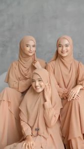 ZIVHA FASHION-SERAYA DRESS COUPLE SET/CERUTY MIX TILEPAYET/GAMIS WANITA SET COUPLE KELUARGA