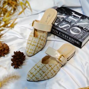Gsc Gretha Mules Wanita Gesper / Flatshoes Hak 3cm