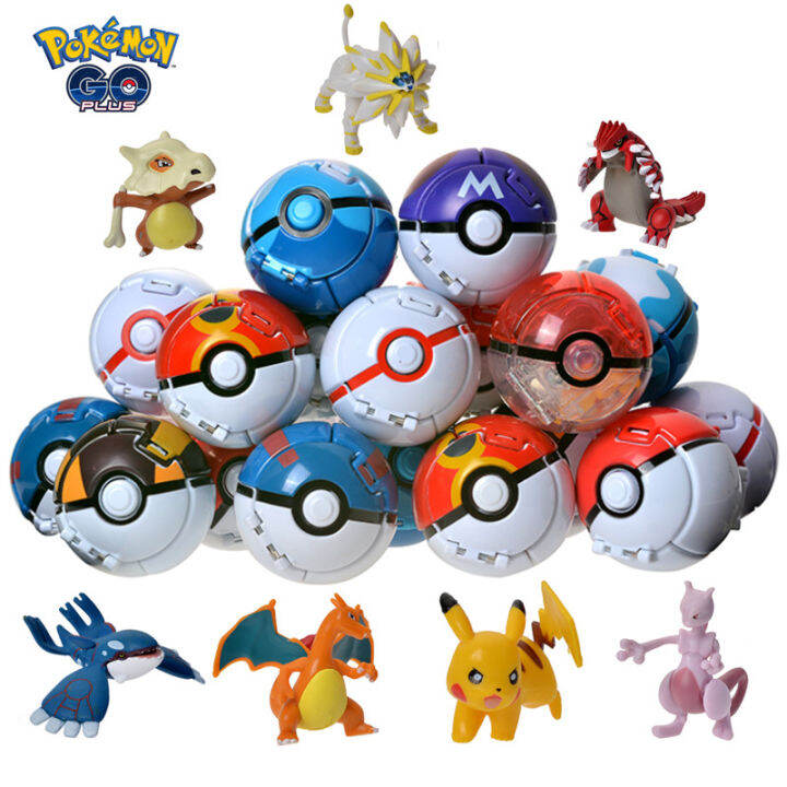 18 Styles New Pokemon Pokeball Deformation Toys Pikachu Charmander ...