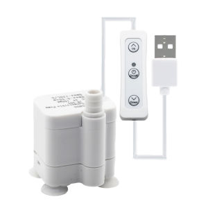 Silent USB Aquarium Fish Tank Filtration Pump Pet Fountain Submersible Adjustable Flow Water Circulation Pump Wired Controller