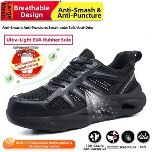 DINGGU | Mens Winter Lightweight Steel Toe Anti-Puncture Safety Shoes