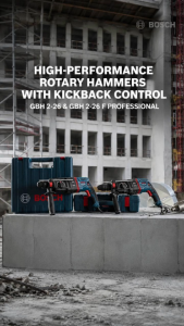 BOSCH GBH 2-26F PRO Rotary Hammer Drill with SDS-Plus | Quick Change Chuck 13mm