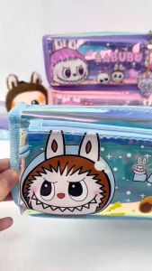 LABUBU Kawaii Monster Pen Case | High-Capacity Waterproof Zipper Pouch Cute Stationery Holder for School Travel Work
