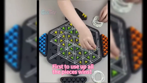 หมากรุกสามเหลี่ยมโซ่ เกมหมากรุกโซ่สามเหลี่ยม เกมเดสก์ท็อปหมากรุกสามเหลี่ยม เกมกระดาน เกมฝึกสมอง ของเล่นเด็ก